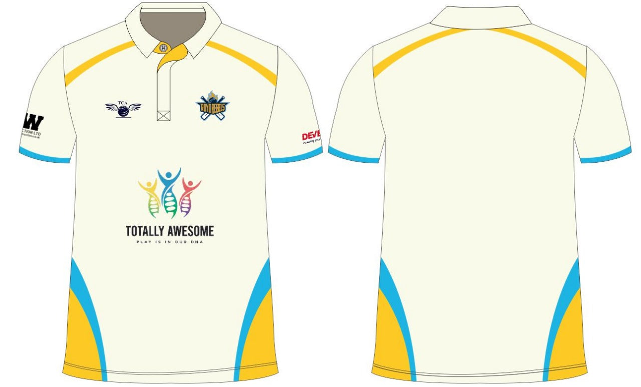 Junior White Playing Shirt (Mytholmroyd CC) – Cricketology.co.uk